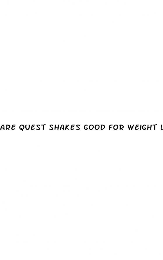 are quest shakes good for weight loss