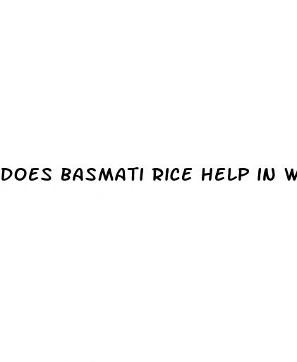 does basmati rice help in weight loss