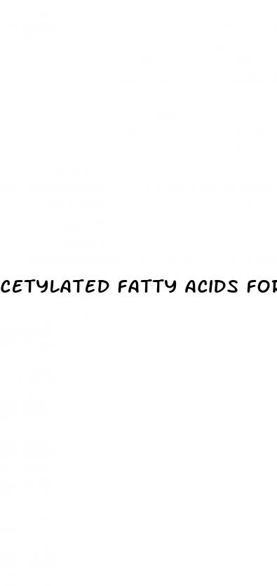 cetylated fatty acids for weight loss