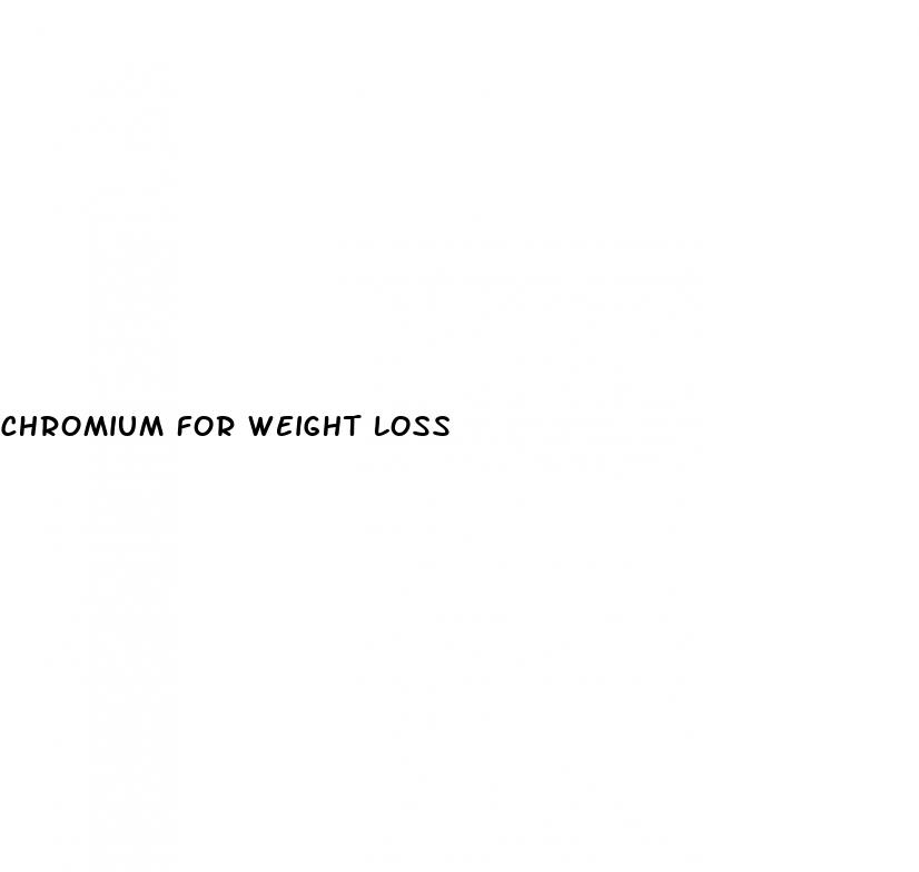 chromium for weight loss
