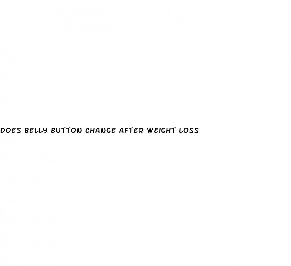 does belly button change after weight loss