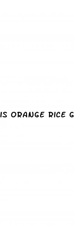 is orange rice good for weight loss