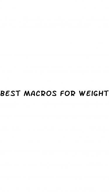 best macros for weight loss male