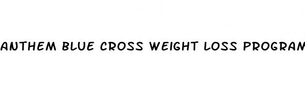 anthem blue cross weight loss programs