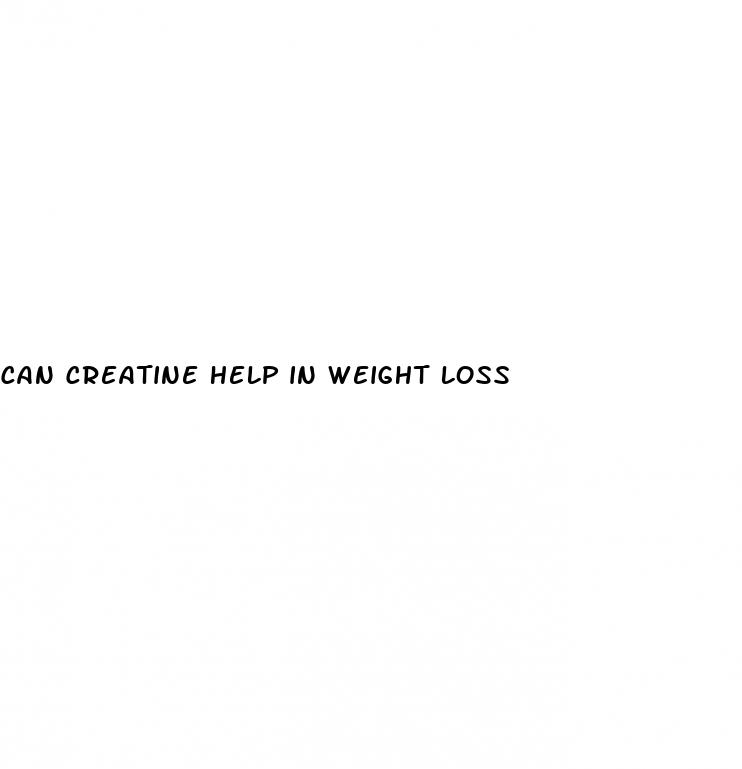 can creatine help in weight loss