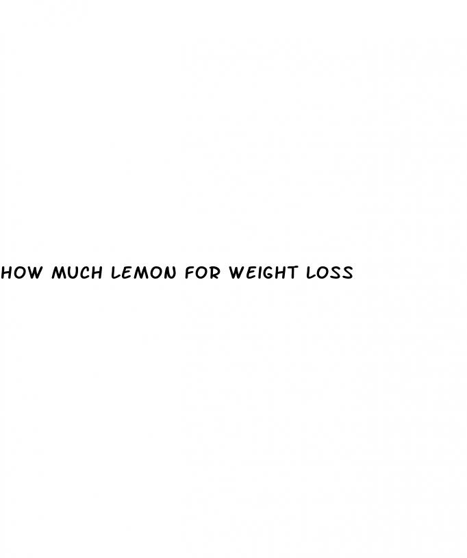 how much lemon for weight loss