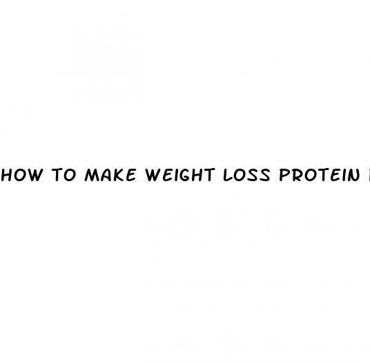 how to make weight loss protein powder at home