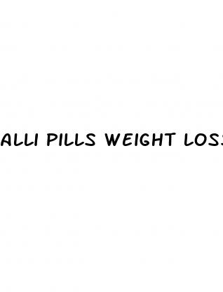 alli pills weight loss