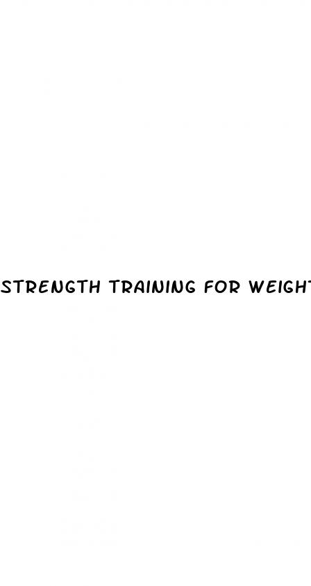 strength training for weight loss male