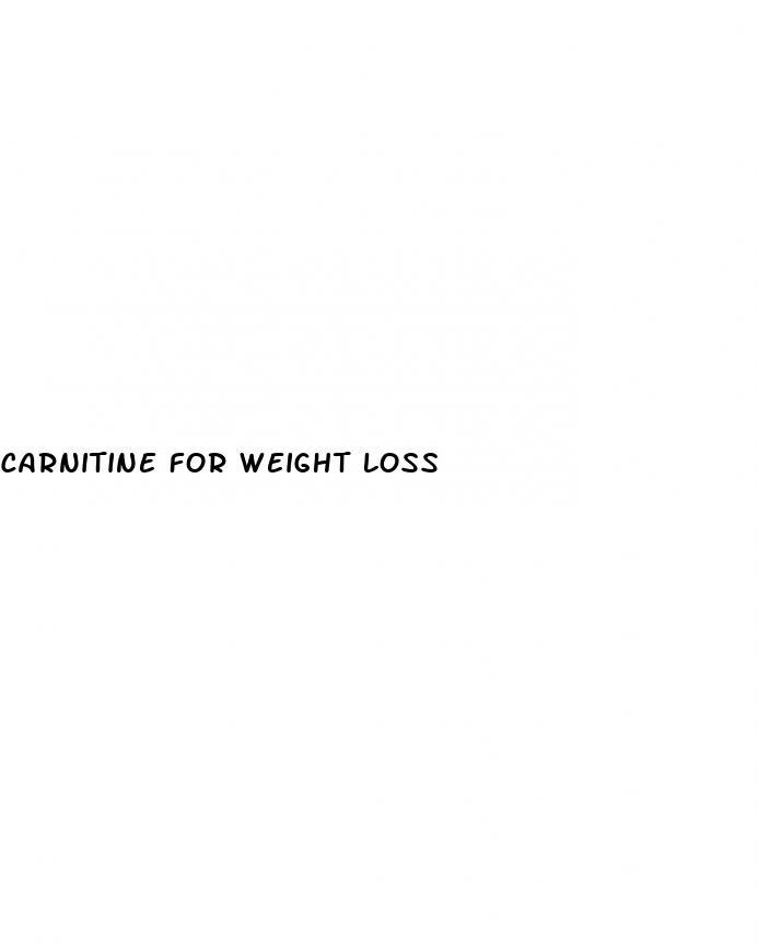 carnitine for weight loss
