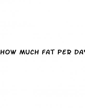 how much fat per day for weight loss