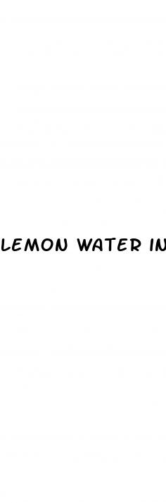 lemon water in weight loss