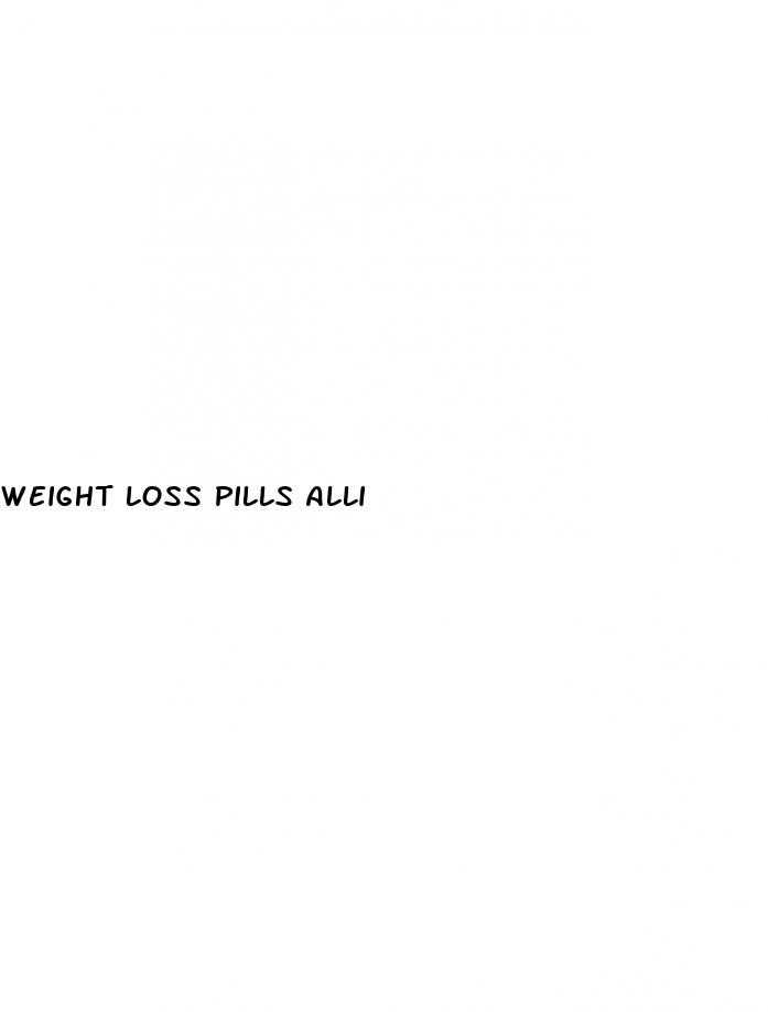 weight loss pills alli