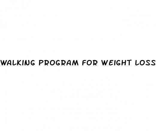 walking program for weight loss