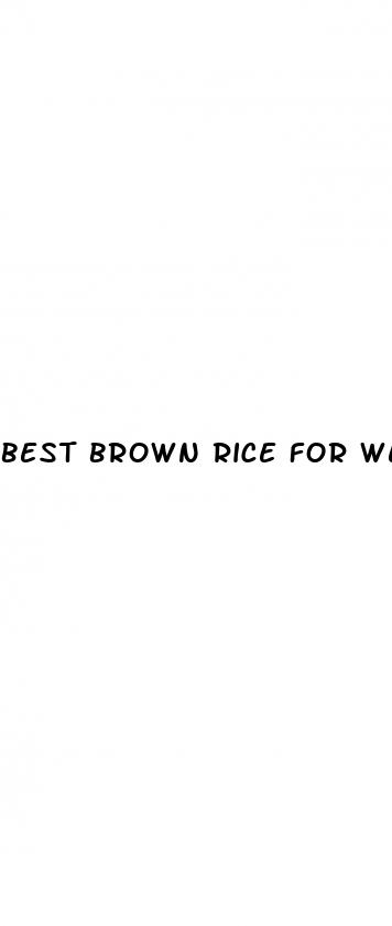 best brown rice for weight loss