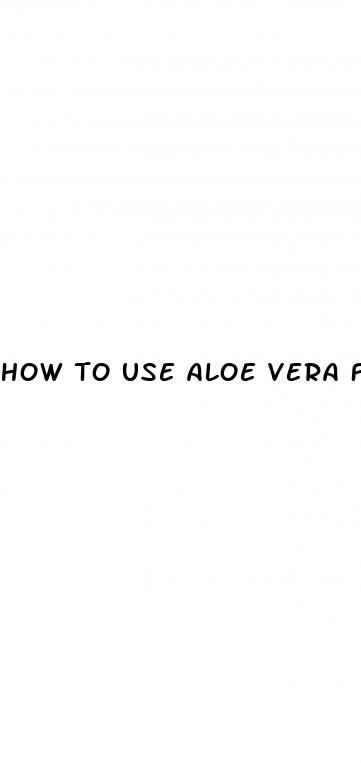 how to use aloe vera for weight loss