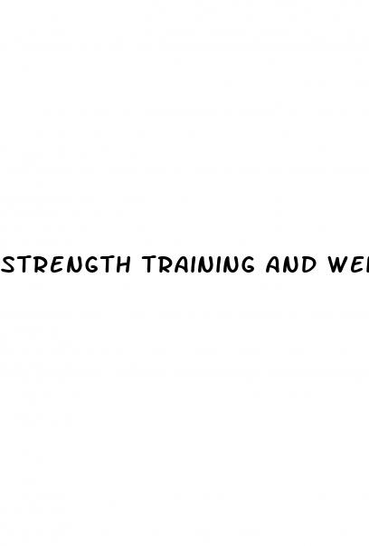 strength training and weight loss