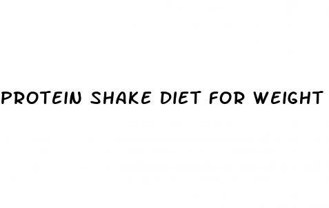 protein shake diet for weight loss