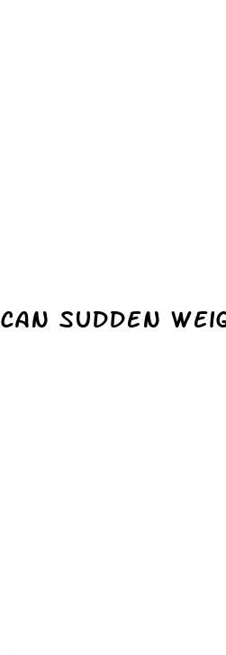 can sudden weight loss be a sign of pregnancy
