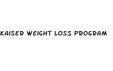 kaiser weight loss program