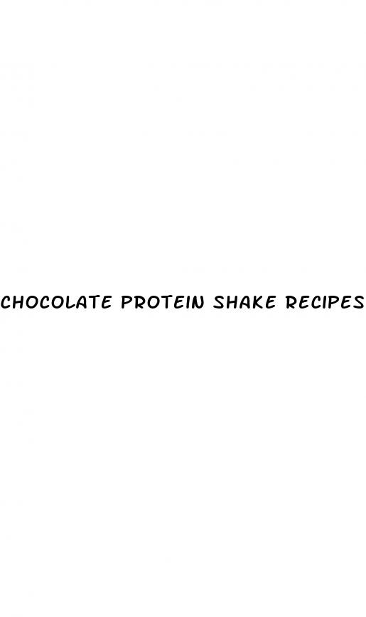 chocolate protein shake recipes for weight loss