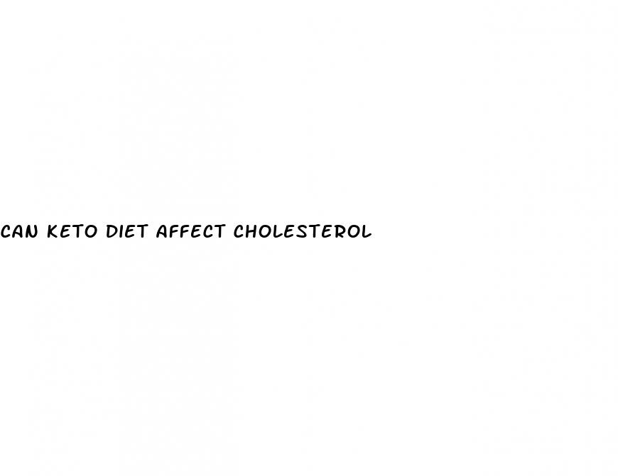 can keto diet affect cholesterol