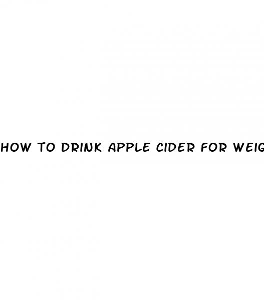 how to drink apple cider for weight loss