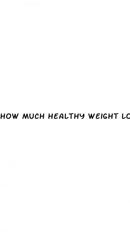 how much healthy weight loss per week