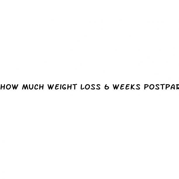 how much weight loss 6 weeks postpartum