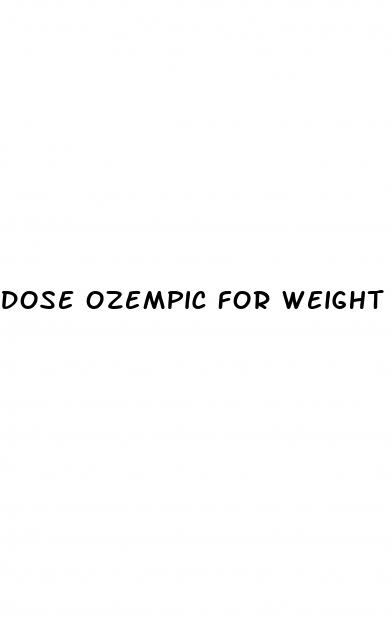 dose ozempic for weight loss