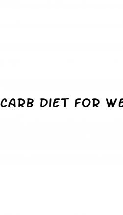 carb diet for weight loss