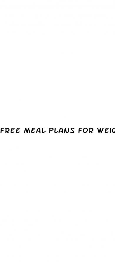 free meal plans for weight loss