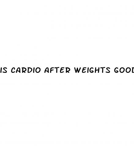 is cardio after weights good for fat loss
