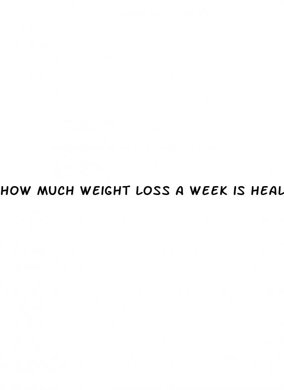 how much weight loss a week is healthy