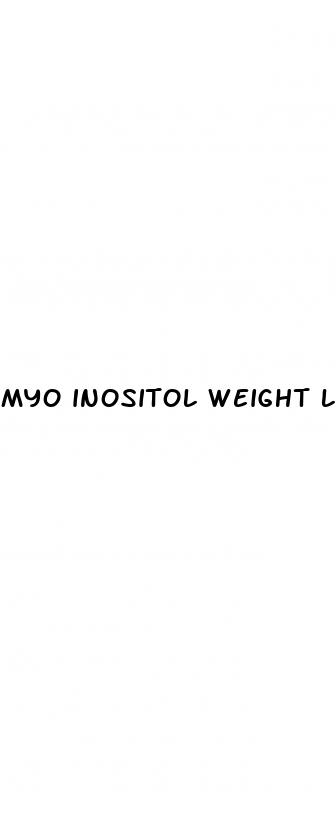myo inositol weight loss results