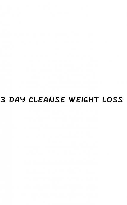 3 day cleanse weight loss