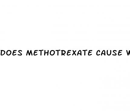 does methotrexate cause weight loss