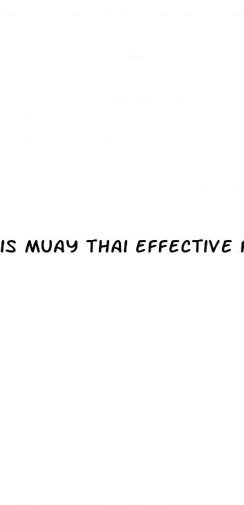 is muay thai effective for weight loss