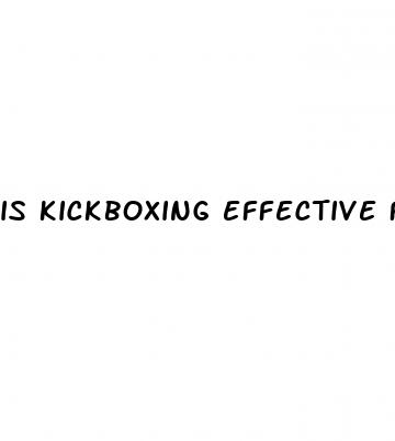 is kickboxing effective for weight loss