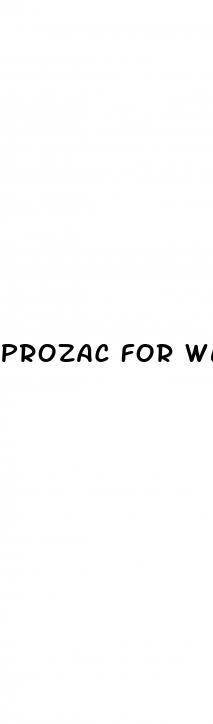 prozac for weight loss