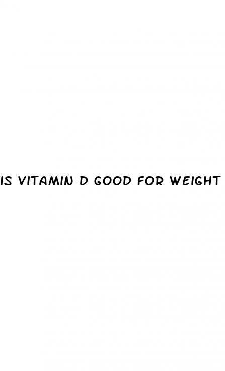 is vitamin d good for weight loss