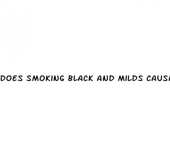 does smoking black and milds cause weight loss