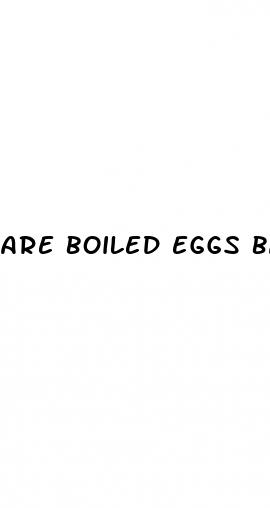 are boiled eggs bad for weight loss
