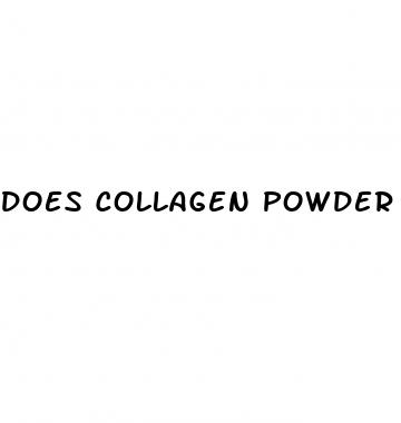 does collagen powder work for weight loss