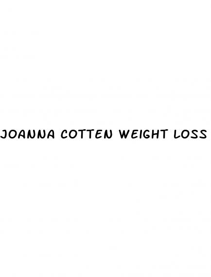 joanna cotten weight loss