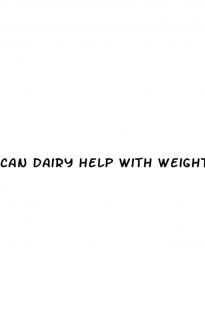 can dairy help with weight loss