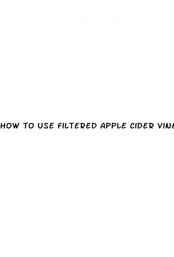 how to use filtered apple cider vinegar for weight loss