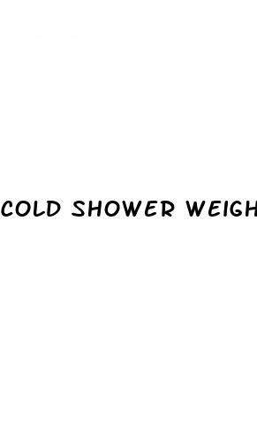 cold shower weight loss before and after