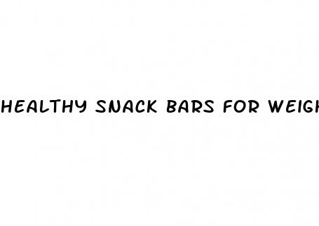 healthy snack bars for weight loss
