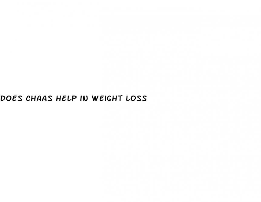 does chaas help in weight loss